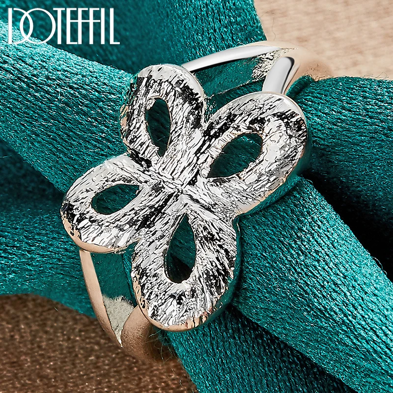 

DOTEFFIL 925 Sterling Silver Butterfly Ring For Woman Man Fashion Wedding Engagement Party Gift Charm Jewelry