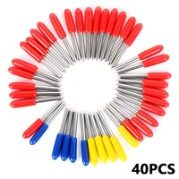 40pcs 304560 degree roland cricut cutting plotter vinyl cutter knife blades offset cabinet for carving tool milling cutter