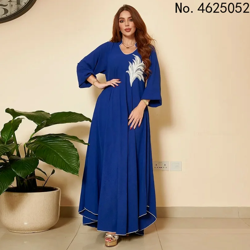 

African Dresses for Women Plus Size Elegant Muslim Fashion Abayas Robe Dashiki Dubai Turkey Islam Kaftan Long Maxi Dress Femme
