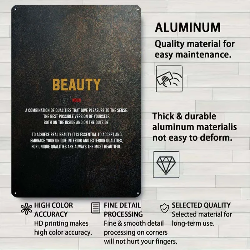 Оловянные дощечки пользовательское украшение для спальни четкий плакат