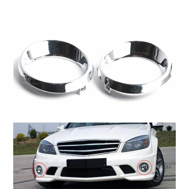 

1 шт. для 08-11 лет Mercedes Benz C-Class W204 Рамка передней противотуманной фары C63 крышка противотуманной фары C280 Гальваническое кольцо C300