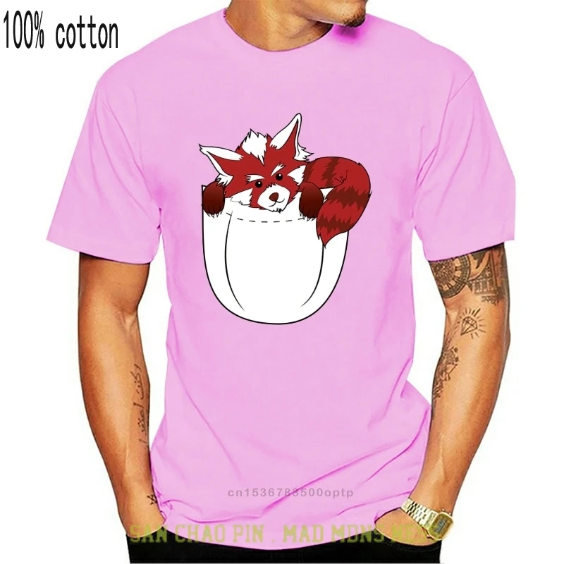 

Футболка Мужская/Женская/мужская с карманом панды