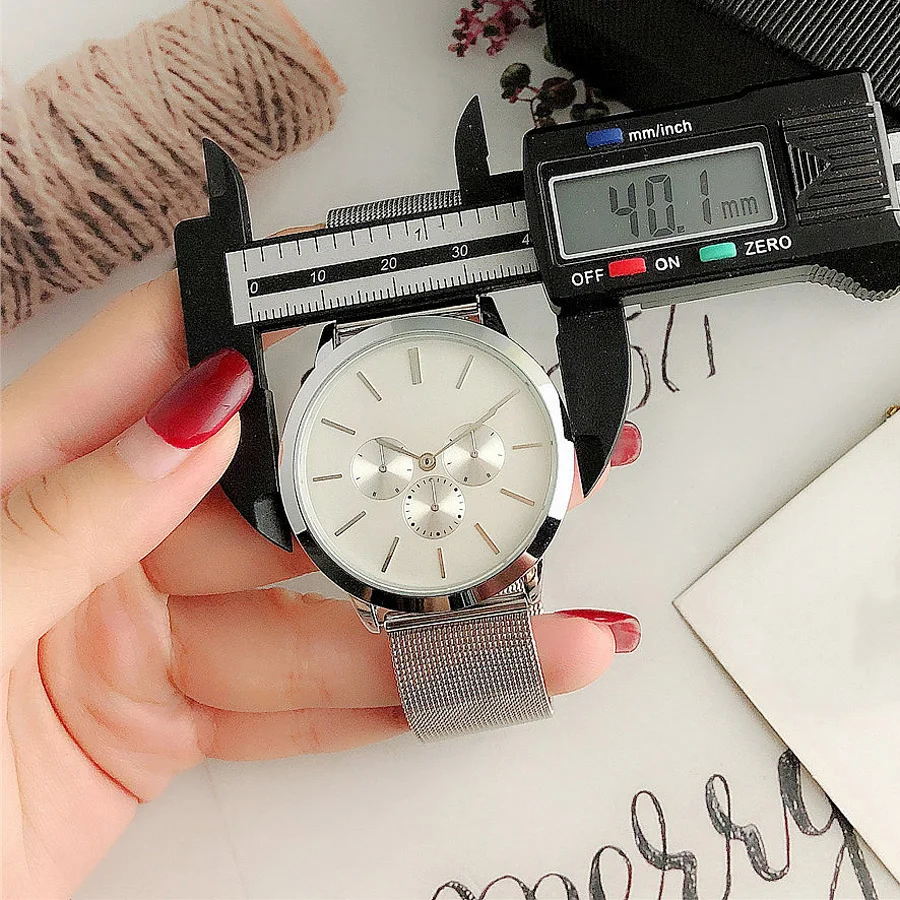 Brand Wrist Watches Men Women Girl Ladies Style Quartz Casual Steel Metal Band Clock m139