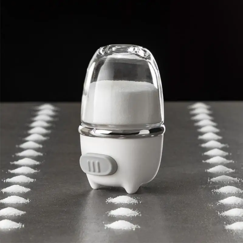 

Transparent Metering Spice Jars Moisture-proof Sealed Salt Dispenser Salt Tank Sugar Bottle Quantitative Refillable Push Type
