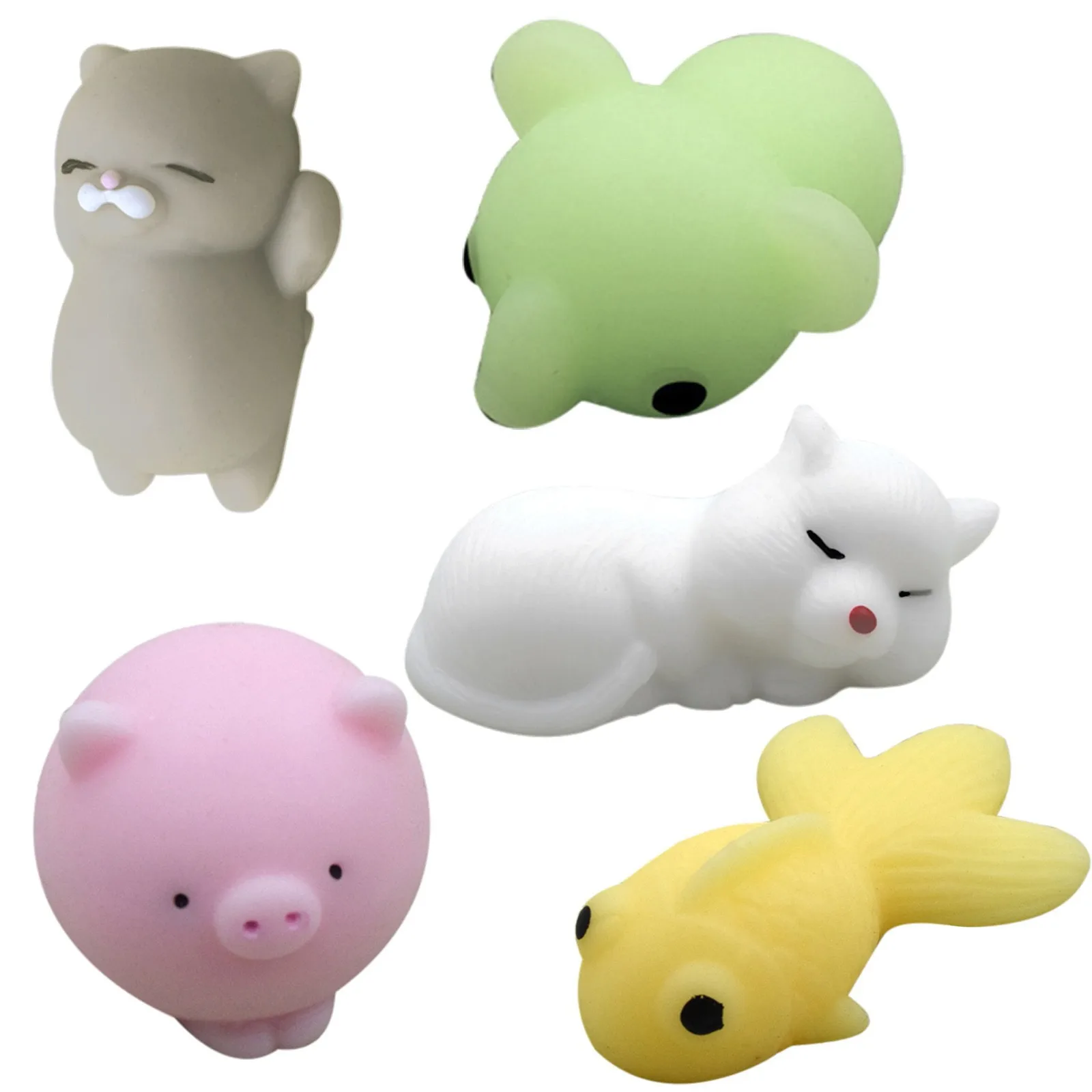 

Crying Toy Animal 5Pack Adults Kids Slow Relief Rising Toys Set Toys Cute Stress for Toy