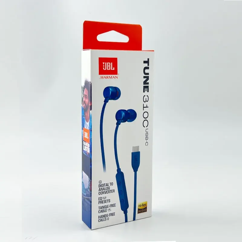 Проводные наушники-вкладыши JBL TUNE 310c T310C USB-C