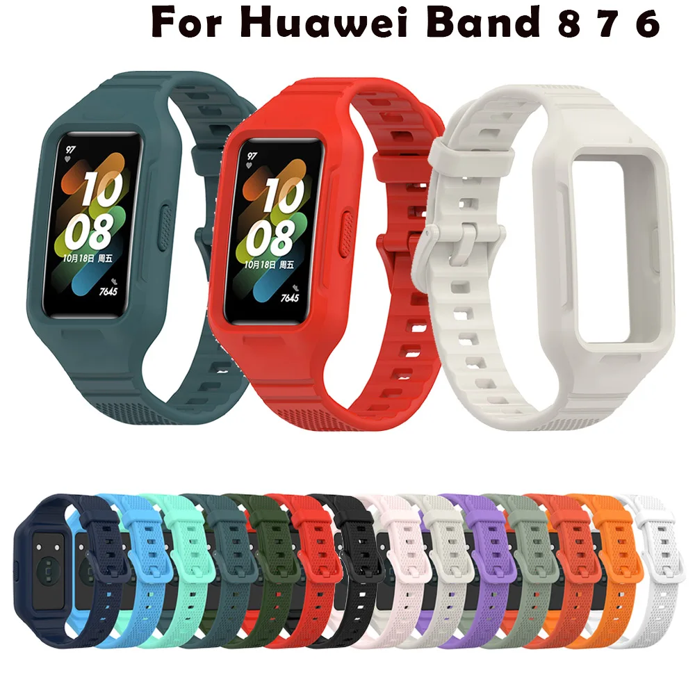 

Ремешок силиконовый для смарт-часов Huawei Band 8 7 6
