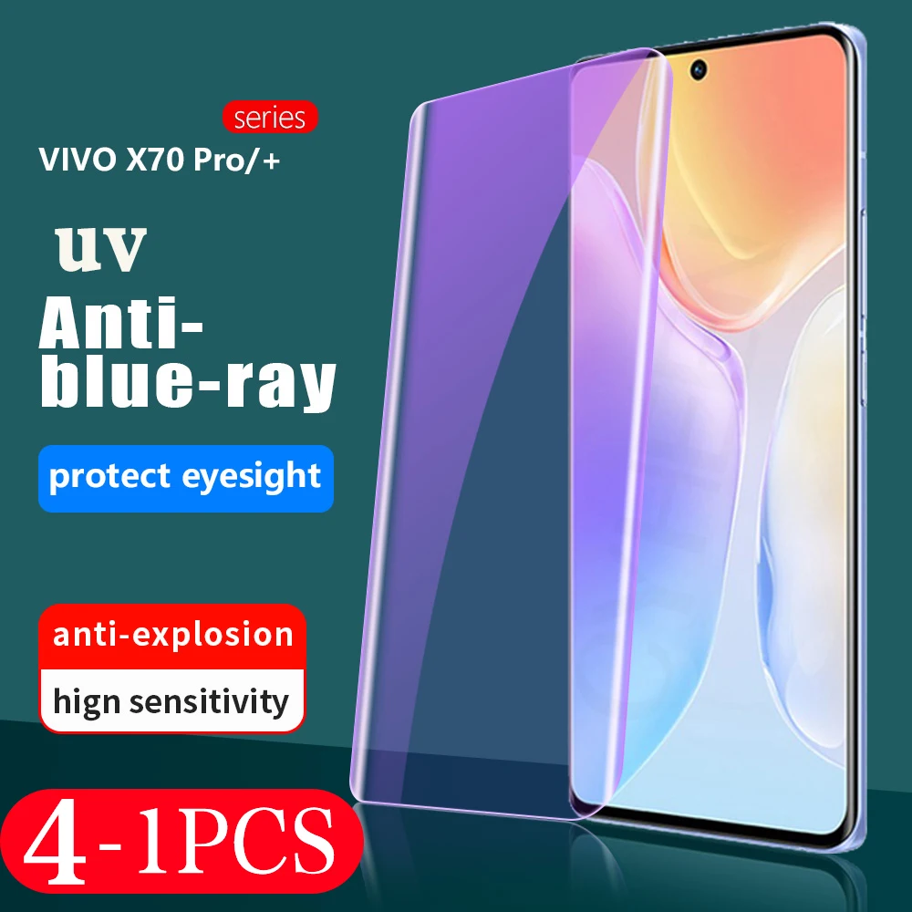 

4-1 шт. для vivo X80 X90 NEX 3 3S S16 pro plus S15 S12, защита экрана телефона с защитой от голубого света