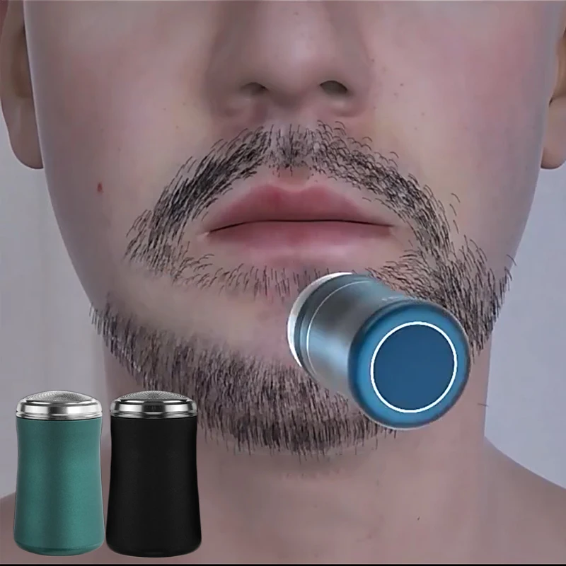 

Pocket Size Washable Electric Razor , USB Rechargeable Shaving Machine for Men Wet-Dry Dual Use Mini Beard Razor