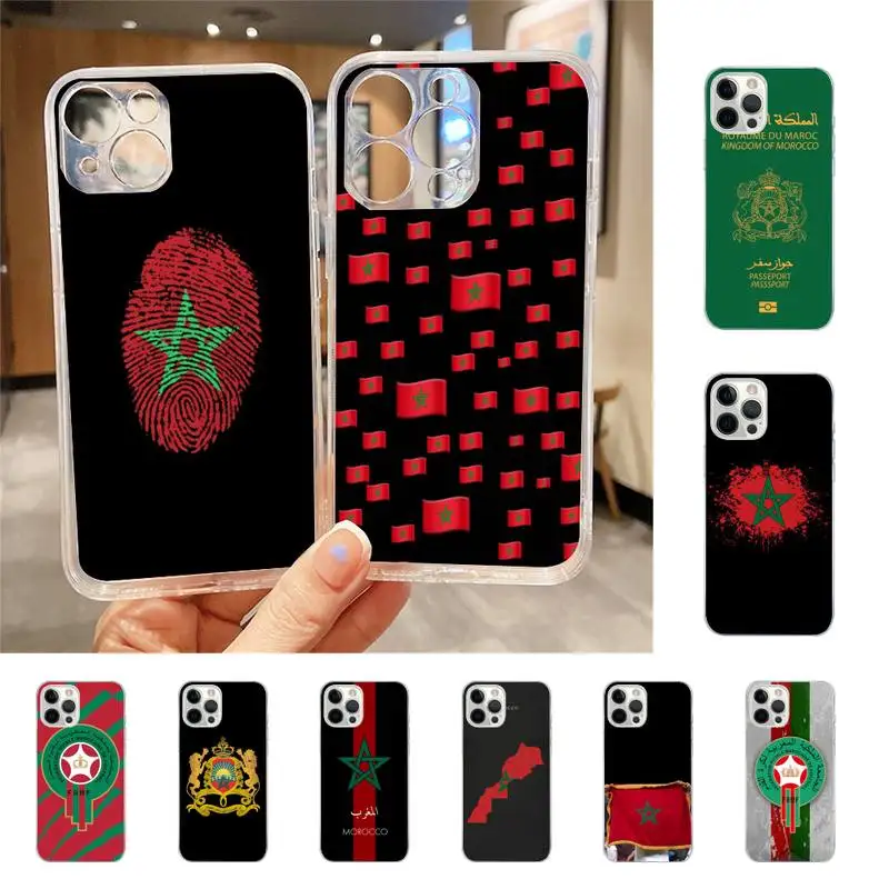 

Maroc Morocco Flag Phone Case For Iphone 7 8 Plus X Xr Xs 11 12 13 Se2020 Mini Mobile Iphones 14 Pro Max Case