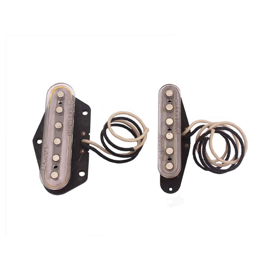 

2 Pcs Pickups Double Output Unique Design Neck Convenient to Carry Electric Transducer Stability Premium Material Humbucker