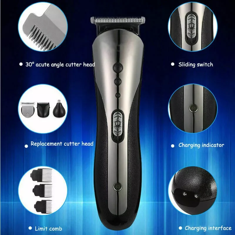 Multifunctional Split Hair Trimmer For Barbershop 3 In 1 Beard Shaver Nose Hair Trimmer Clippers Blades Hair Cutting Machine