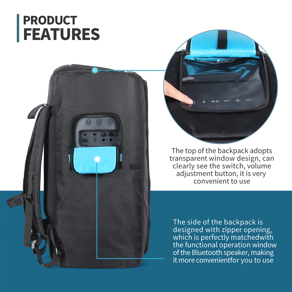 

Waterproof Bluetooth-compatible Speaker Case Multifunctional Travel Carrying Bags Elastic Breathable for SONY SRS-XP700 X-Series