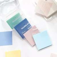 50sheetsset waterproof sticky note paper daily to do list check sticker pet transparent memo pad school office stationery