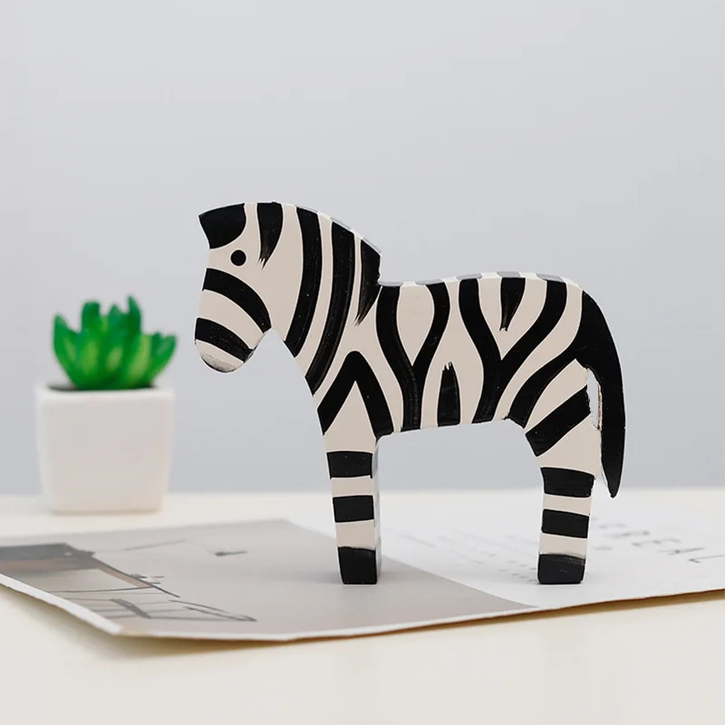 

2 шт./набор, деревянные украшения в виде зебры