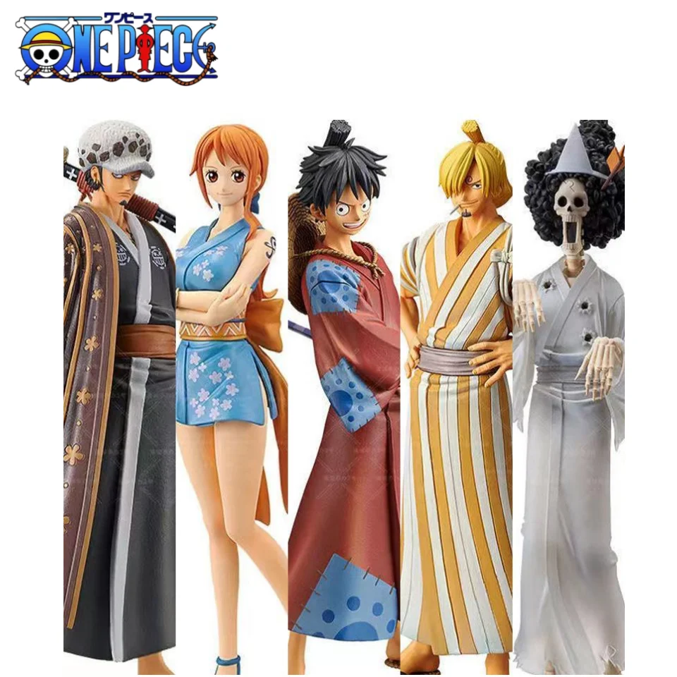 

One Piece figure and the country full set of figure model Sauron Luffy Sanji Yamato Nami Ace kimono exquisite hand-made gifts