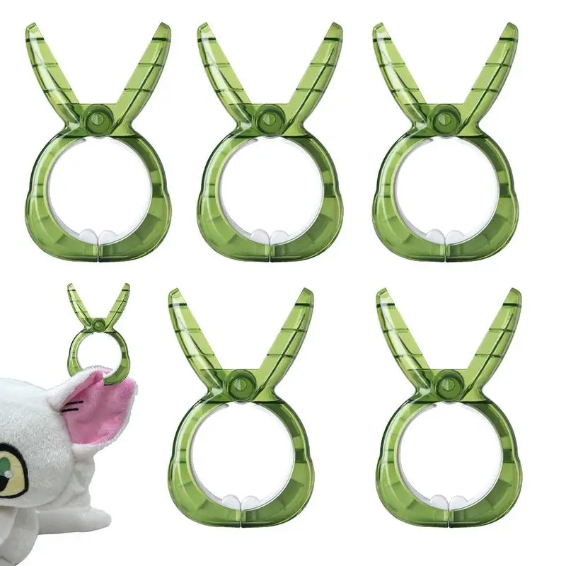 

Bunny Clothes Pins Powerful Rabbit Shape Quilt Fixed Clip 5PCS Cloth Clip Keep Your Towel Clothes Quilts Blankets From Blowing