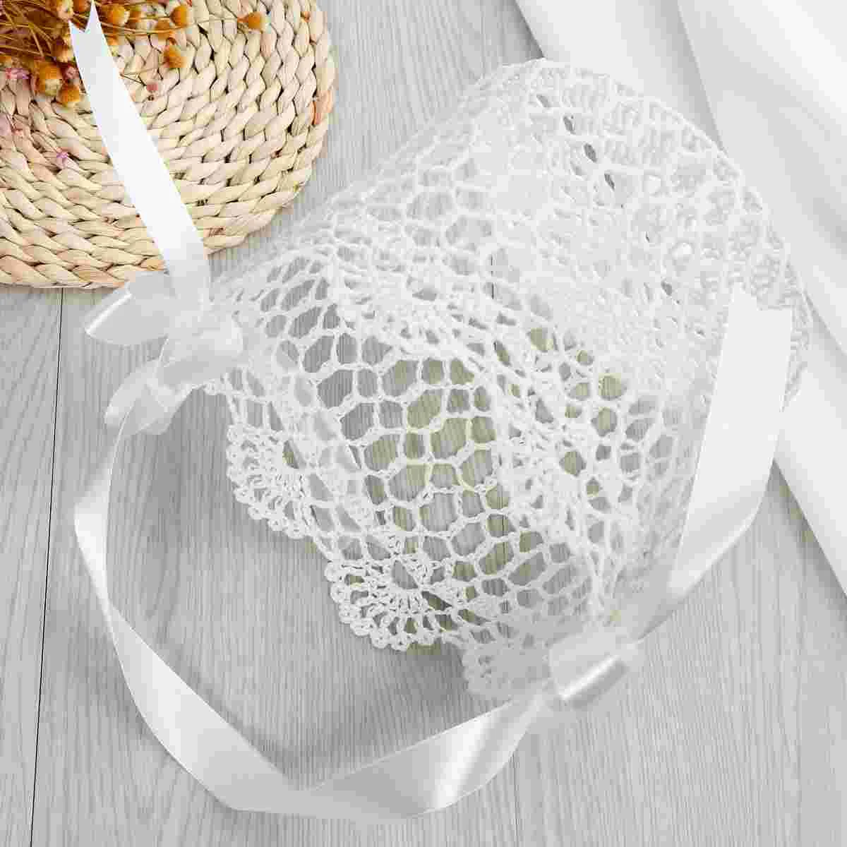 UNOMOR Ручная вязка Свадебная корзина с цветочным узором для девочек Церемония