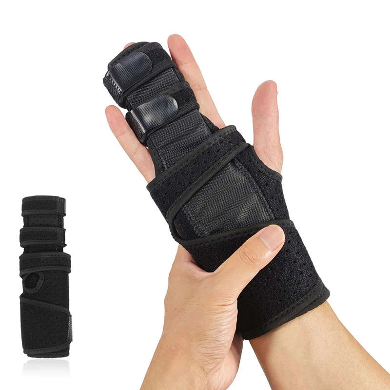 

Breathable Mallet Finger Splint for 2/3 Finger Brace Aluminum Finger Support Stabilizer for Broken Fingers Arthritis Tendonitis