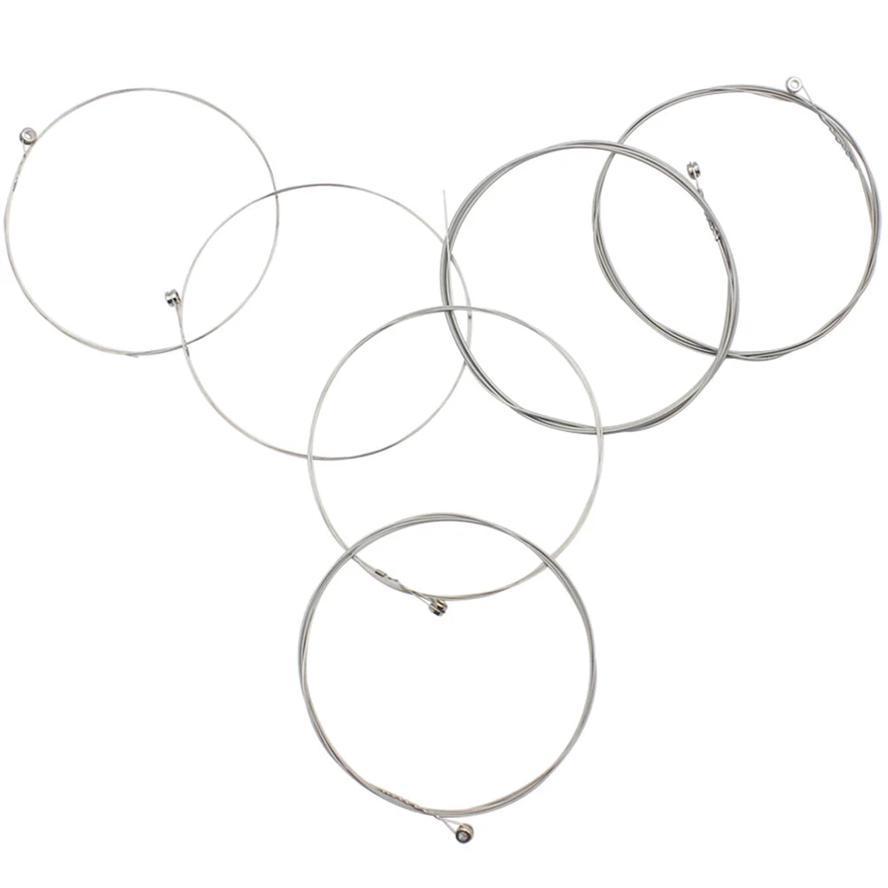 

6pcs Replacement Guitar Strings Electric Guitar Strings Stainless Steel Guitar Strings