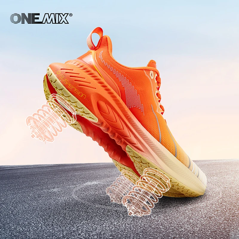 Спортивные кроссовки ONEMIX мужские амортизирующая обувь для бега на шнуровке