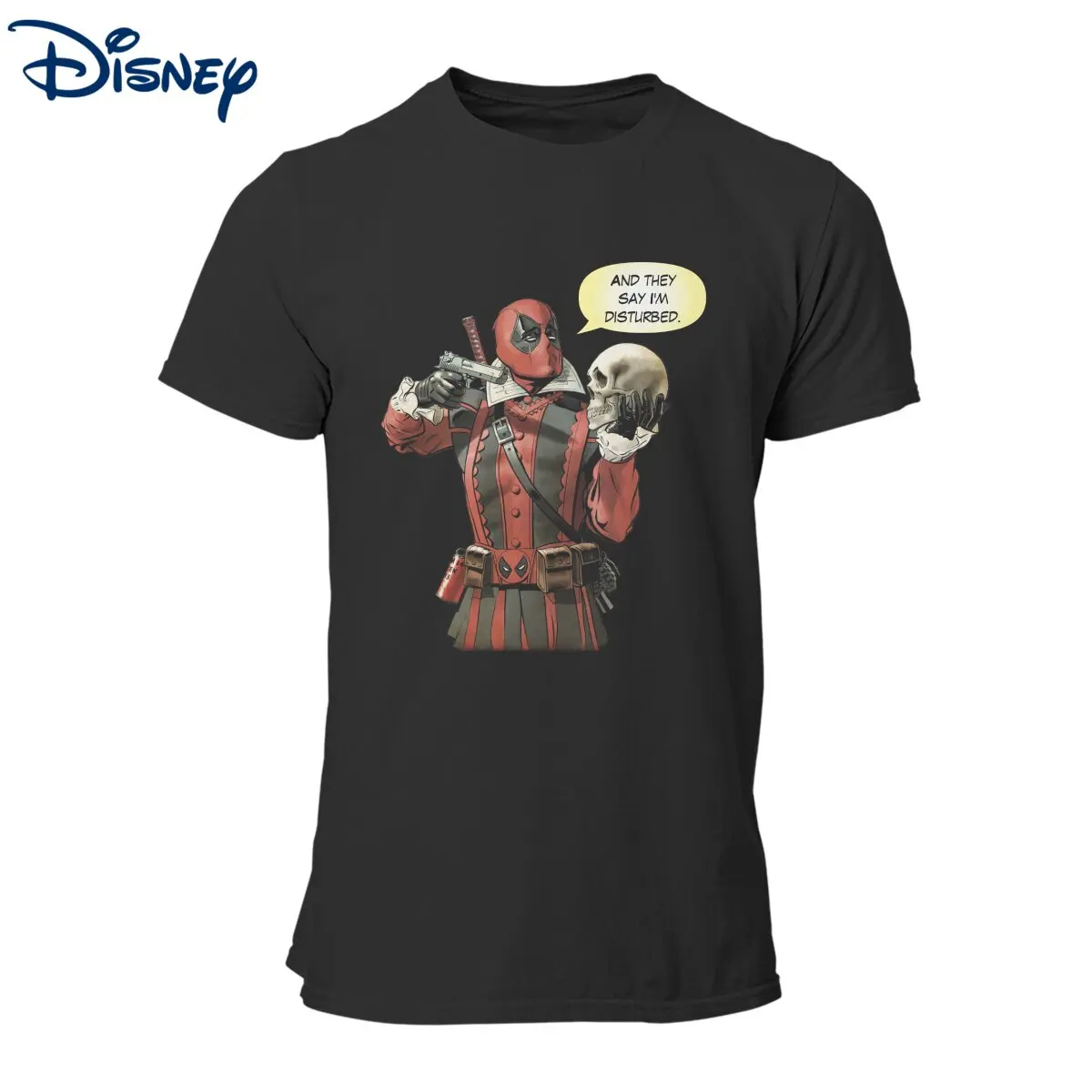 

Humor Deadpool Hamlet T-Shirts for Men Round Neck Cotton T Shirt Short Sleeve Tee Shirt Plus Size Clothing