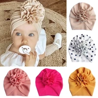 cute flower baby hat toddler turban infant head wraps kid bonnet newborn beanie cap hair headband accessories headwrap headdress