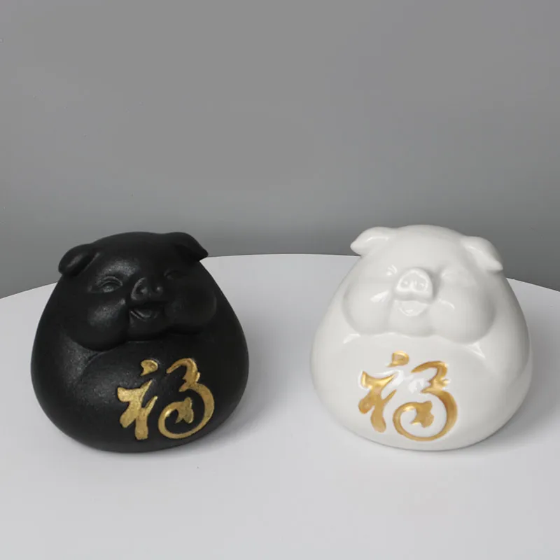 

Ceramic Creative Pig Desktop Decorations Household Decorations Ashtray Store Opening Gifts Living Room Decor Home Accessories