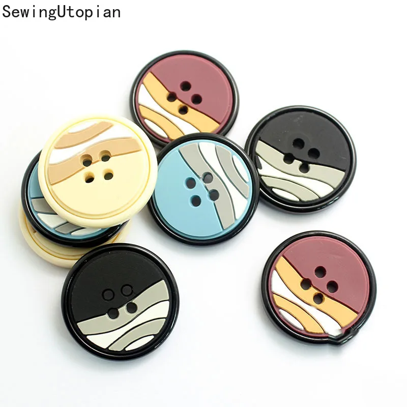 

10 шт., пластиковые пуговицы из смолы, 18-28 мм