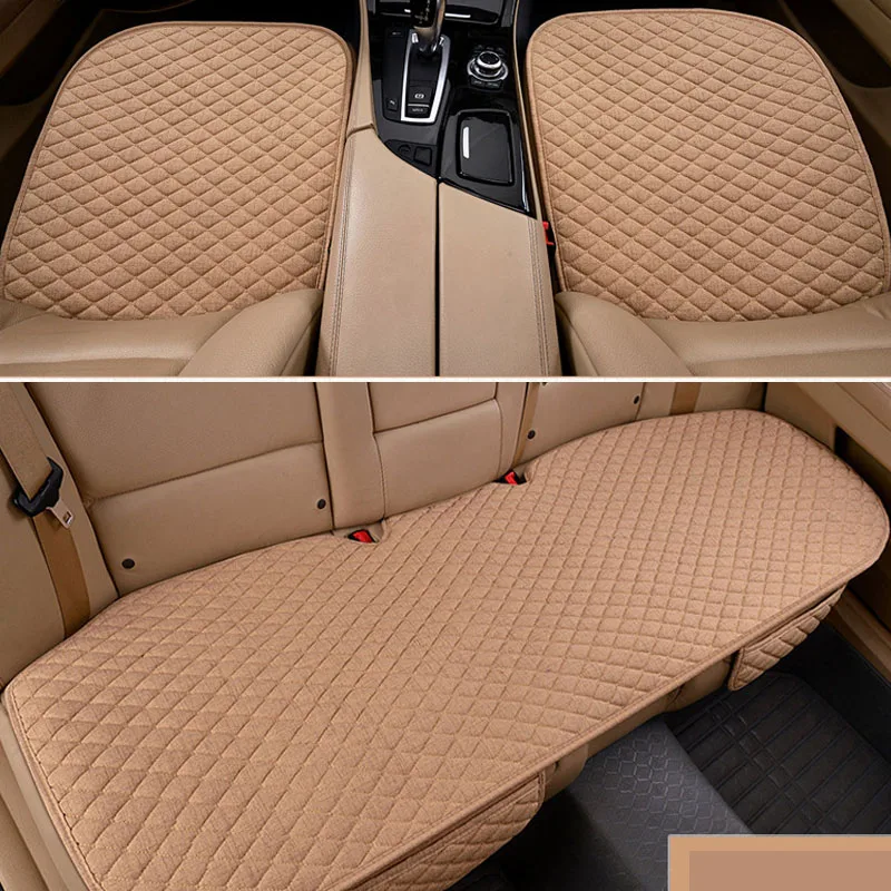 

For Suzuki Swift SX4 Jimny Accessories Car Seat Cover Protector Mat Universal Size Linen Fabric Cushion Breathable Deocration