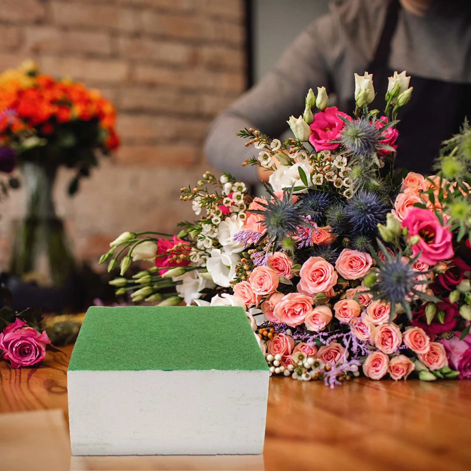 

Bluebonnet Flowers Artificial Foams Mud Wedding Ceremony Decorations Absorbent Base Artifical