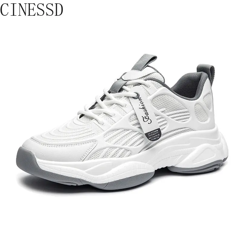 

Oversized Men's Shoes 2022 Autumn New Mesh Sneakers Men's Platform Height Increasing Casual Sneakers