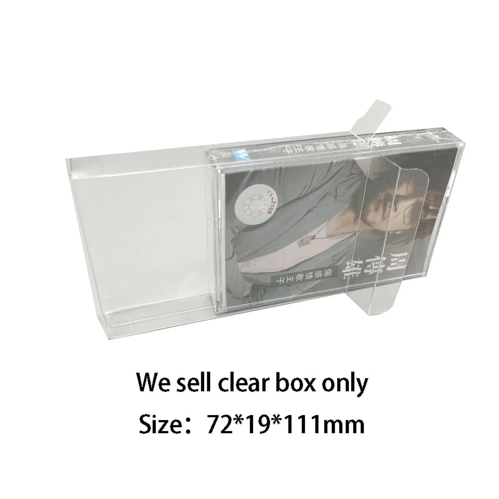 

Transparent PET protective cover Collection box for tape album box game storage display box