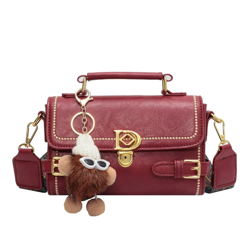 Новая женская сумка модная маленькая квадратная с небольшим нишевым широким