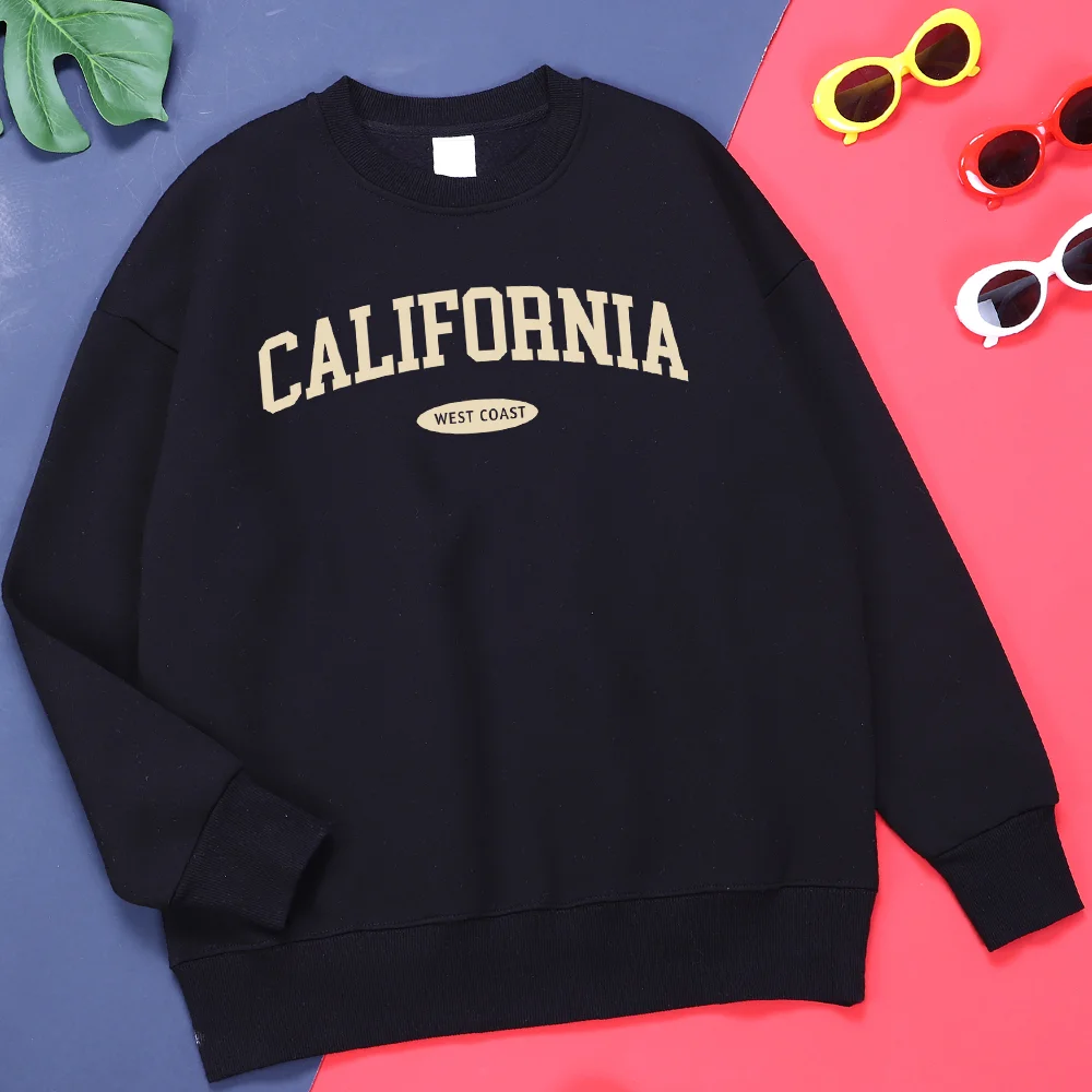 

California West Coast Letter Print Men'S Hoodie Quality Harajuku Tracksuit Vintage Outdoor Clothes Graphics Fashion Hoodies Men