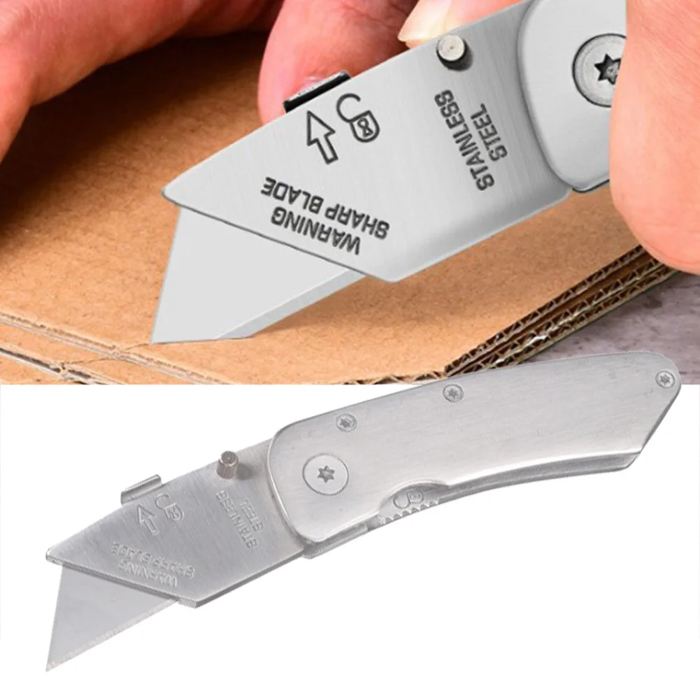 

152*23mm Hook Cutter Trapezoidal Blade Folding Hobby Knife For Cutting Wood Acrylic Sheet Plastic Paper Leather Hand Tool