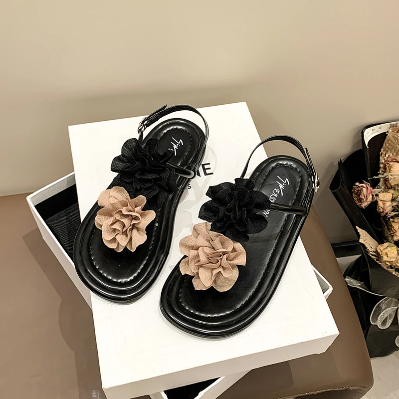 YOSBOGR женские сандалии-гладиаторы на плоском каблуке