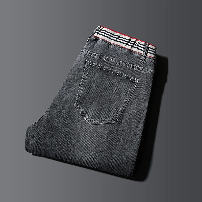 48 Plus Size 2021 Summer High Quality Men's Baggy ripped solid Pants Cargo Male Casual Denim Fashion Mens Long Jeans Trousers