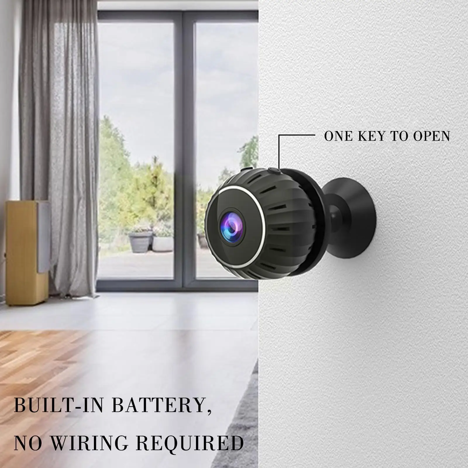 

Мини-камера X10 V5G6 Компактная Беспроводная с поддержкой Wi-Fi, 1080P, HD