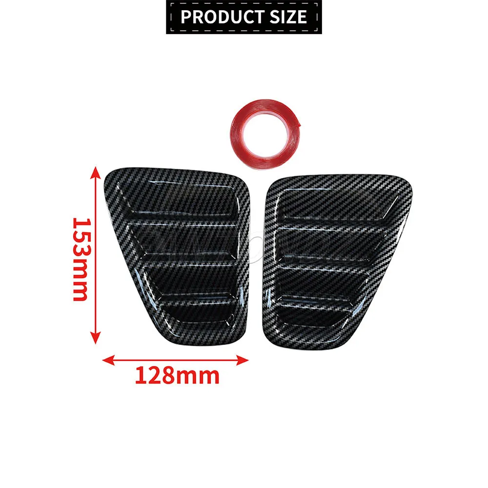 Фото Для Fiat 500 Abarth 595 695 2016-2024 крышка заднего фонаря декоративная наклейка глянцевый черный/углеродный вид №2