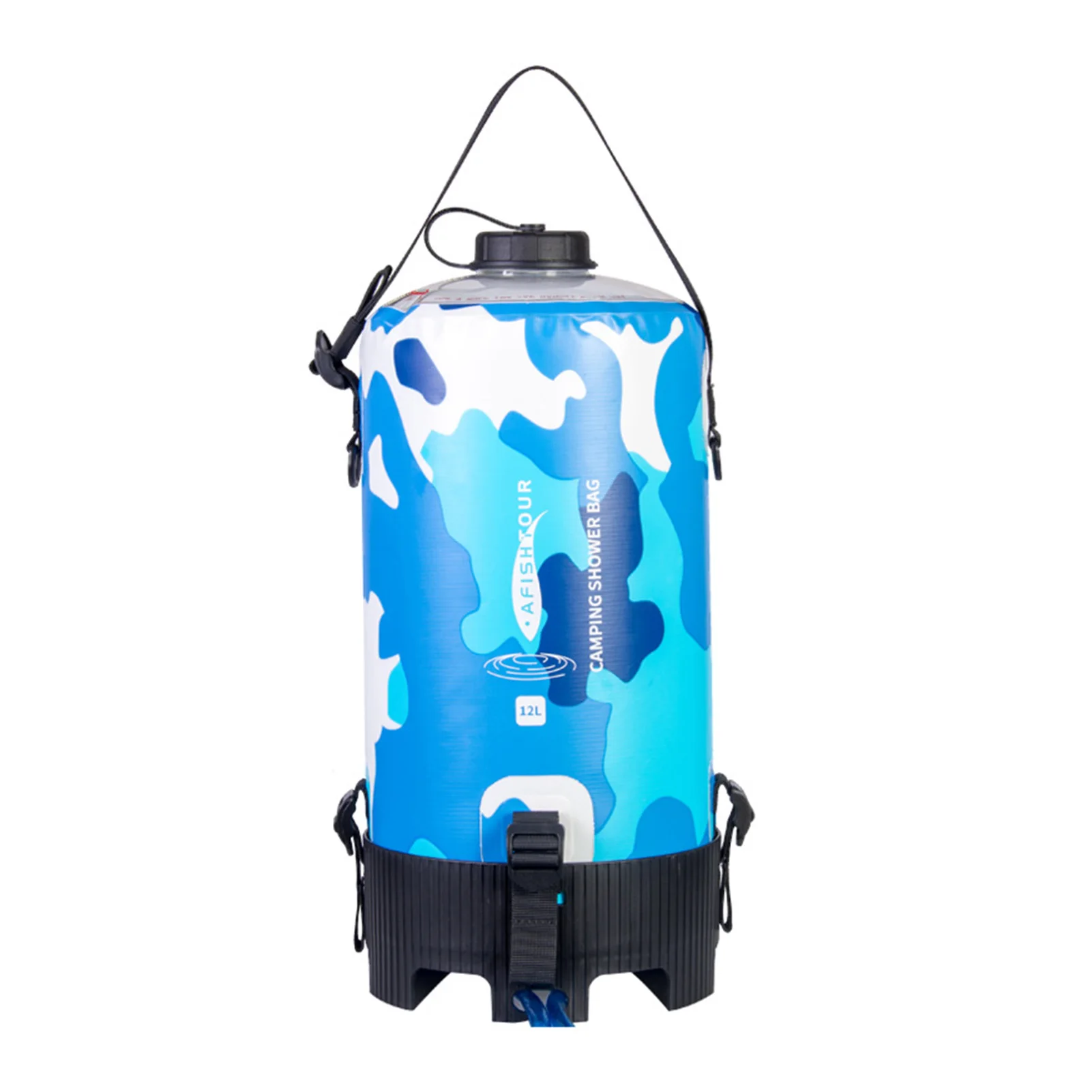 

Camping Water Bag Solar Shower Bag 12L Multifunctional Camping Water Bag With Pressure Nozzle For Traveling Hiking Backpacking