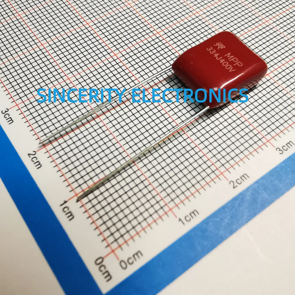 

500pcs/Lot CBB21 334J400VDC 0.33uF400V 330nF400V Pitch 10mm Metallized Polypropylene Film Capacitor China Original Manufacturer