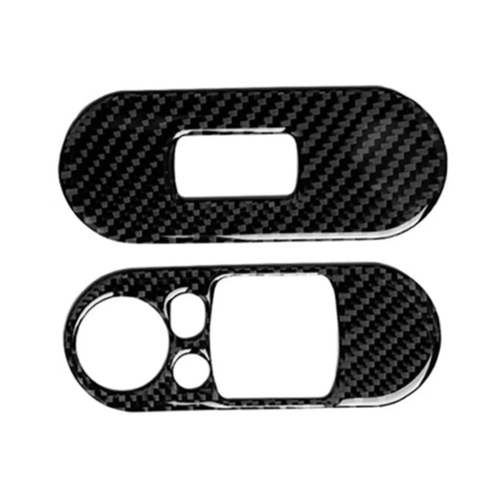 

1Pcs Car Window Switch Panel Cover Sticker Trim Strip 14-20 Carbon Fiber Car Accessories For BMW Mini Cooper F56