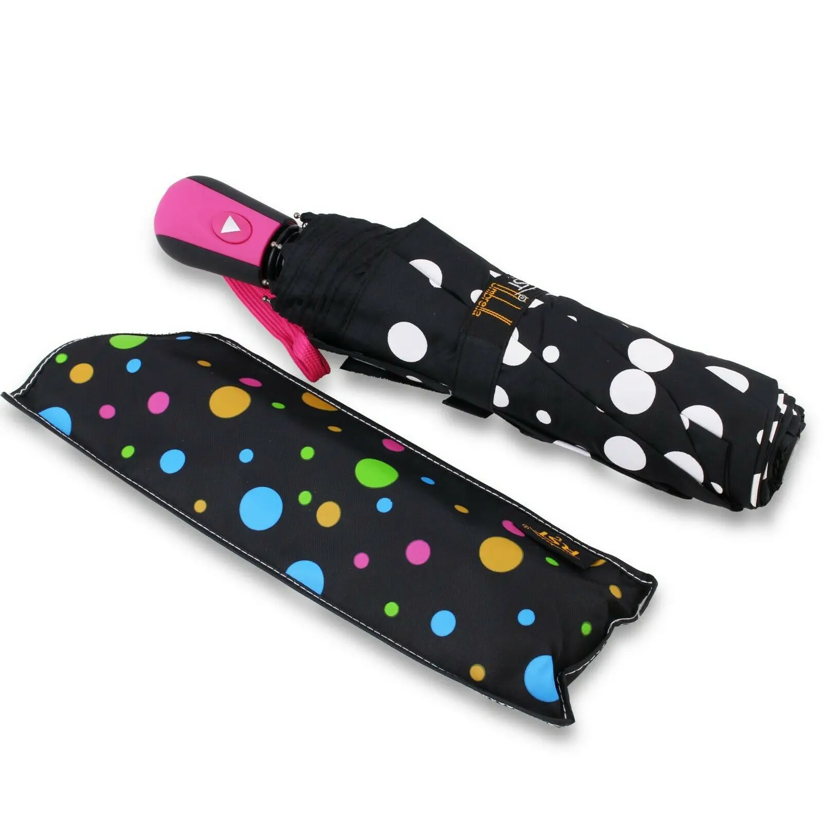 

WPYST Color Changing Umbrella with Cute Polka Dots Automatic Open Close B11997