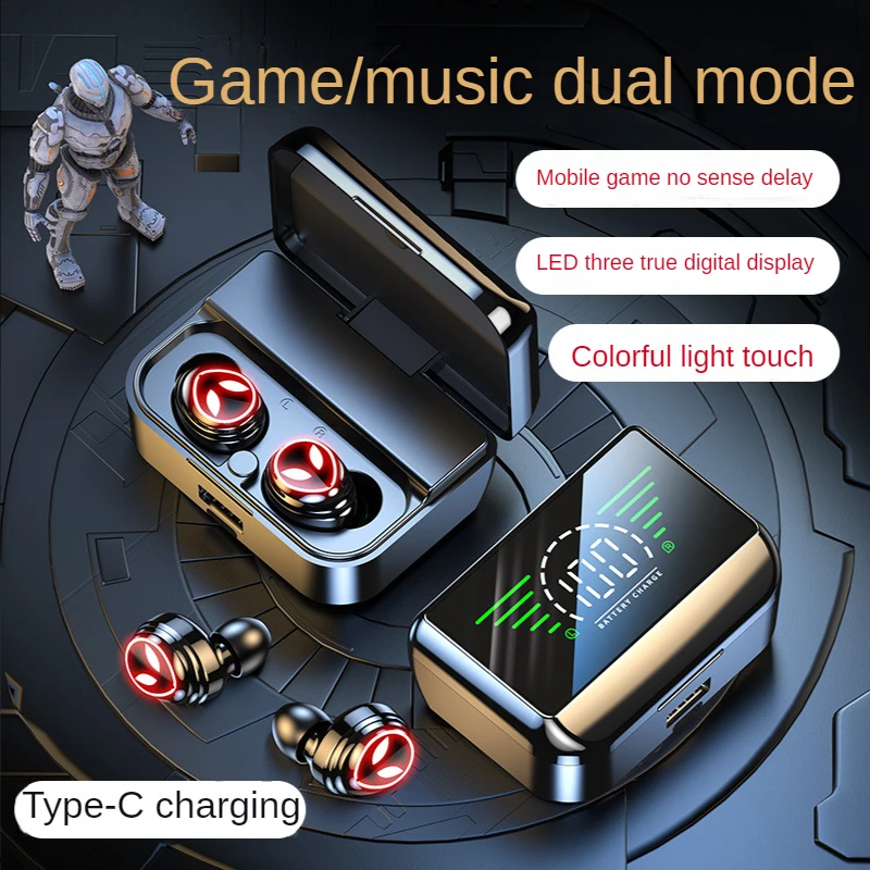 

M31B новая TWS Bluetooth 5,2 гарнитура с микрофоном мини шумоподавляющие Стерео Игровые наушники без задержки спортивные водонепроницаемые наушник...