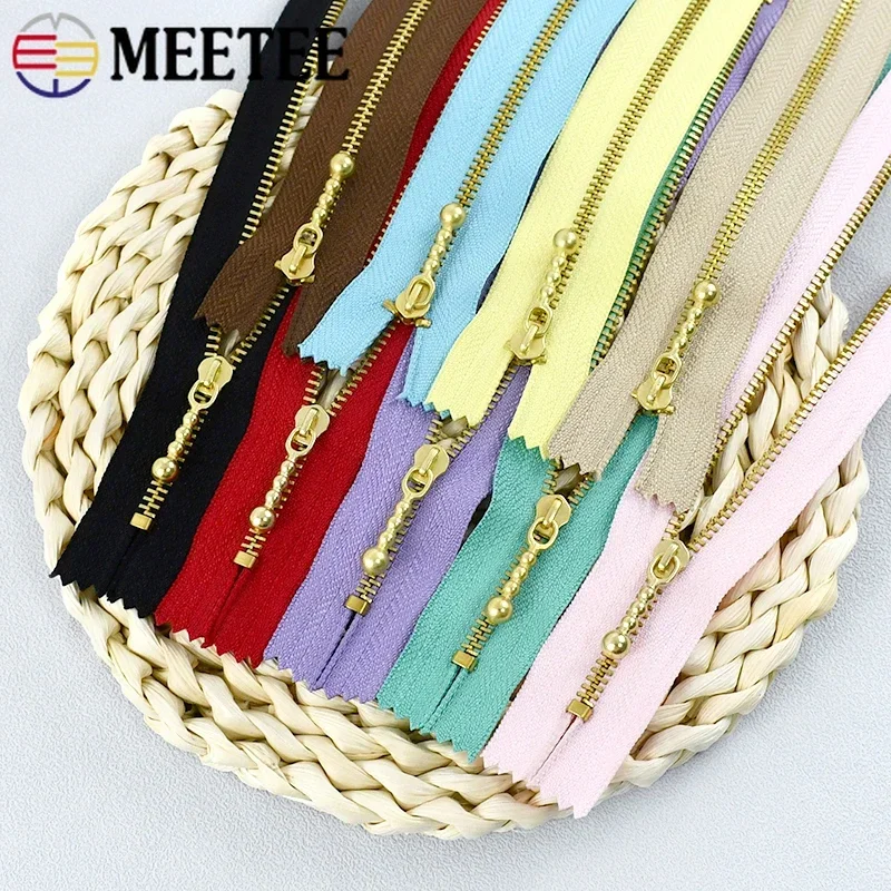 5 шт. Meetee 3 # Швейные металлические молнии 15/20/30/40 см сумка закрытая молния