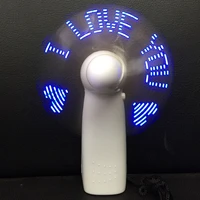 cooling cute lamp handheld fan night lights gadgets flashing i love you led cooler desktop gift fan with characters messages