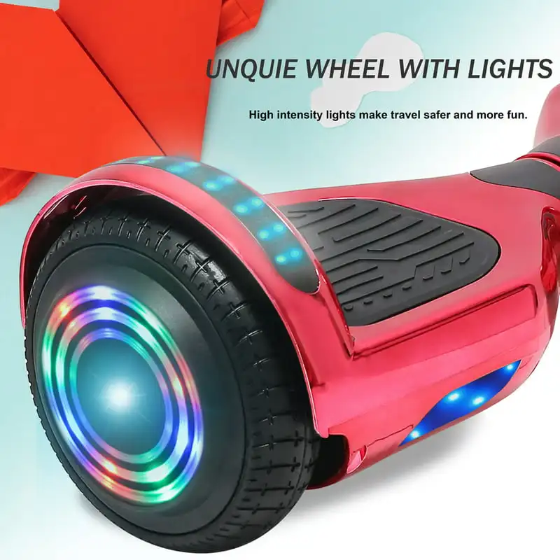 

Free shipping inch Hoverboard Smart Self-Balanceing Scooter with BUILT in Speaker LED Light Safety Certified