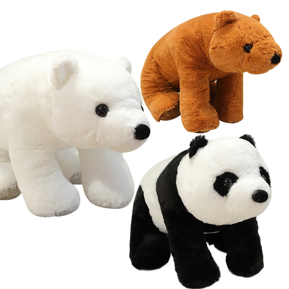 Ing Brown Bear Plush Animal Toys Lovely Teddy Dolls Pillow C