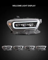 pair of car headlight assembly for toyota tacoma headlight 2015 up car front light plugplay auto led head lamp system